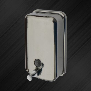 Дозатор для жидкого мыла 0,5л  Solinne TM801M  нерж.сталь хром/глянец