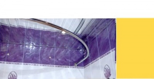 Карниз д/ванной нержавейка Дуга 0,8м х 0,8м