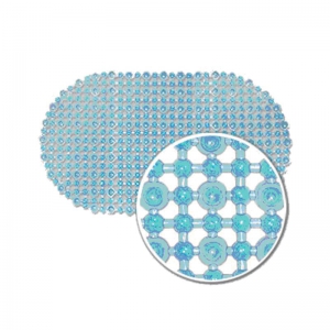 Коврик на присосках ШАРИКИ 70*40см голубой
