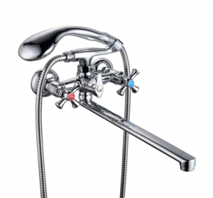 Смес. ванна 2-рук. FAUZT (кер/перекл.) FZ701-A07