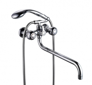 Смес. ванна 2-рук. FAUZT (кер/переключатель) FZ435-A021