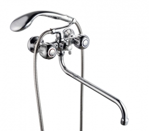 Смес. ванна 2-рук. FAUZT (шар/перекл.) FZ317-A21