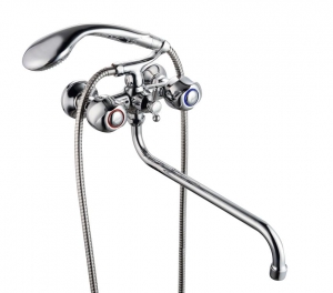 Смес. ванна 2-рук. FAUZT (шар/перекл.) FZ317-A76