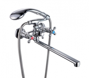 Смес. ванна 2-рук. FAUZT (шар/перекл.) FZ421-A54