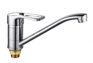 Смес. кухня 1-рук. д/н FAUZT на гайке FZs805-B129 ф40