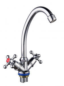 Смес. кухня 2-рук. FAUZT на гайке FZ211-A06