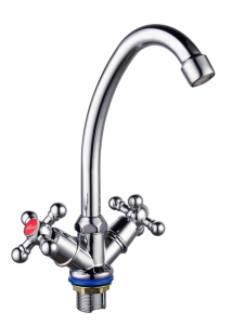 Смес. кухня 2-рук. FAUZT на гайке FZ211-A54