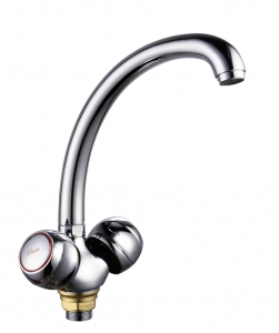 Смес. кухня 2-рук. FAUZT на гайке ЛЮКС FZ293-A39