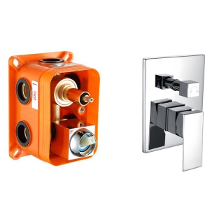 Смес. ванна скрытый монтаж KAISER Sonat 34122 (хром) с перекл. на душ