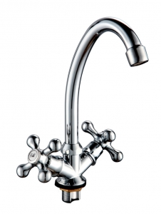 Смес. кухня 2-рук. TSARSBERG  крест кер. 272-95 б/ГП