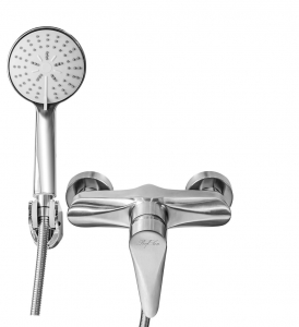 Смес. душ/кабина 1-рук ПСМ-300-4 STEEL нержавеющая сталь AISI-304