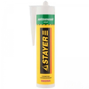Герметик силик. прозр. сан. 260мл STAYER MASTER