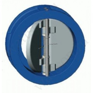 Клапан обр.межфланцевый Ду 50 Ру 16,двухстворчатый, уплотнение EPDM, Tecofi CB3448N-EP0050