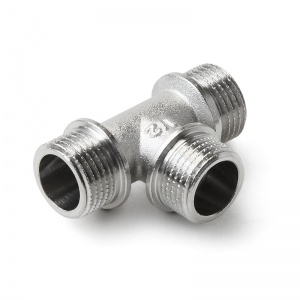 Тройник 1 ш/ш/ш (ник.) Pro Aqua | 50 в упак.