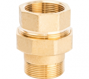 Американка 1-1/2 г/ш прямая STOUT (ж)  (плоск. уплотн.) l 10 в упак.