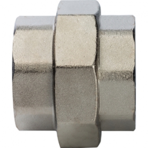 Американка 2 г/г прямая STOUT (ник.)  (кольцо уплотн.) l 8 в упак.