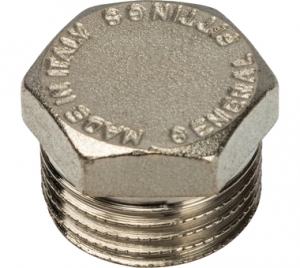 Заглушка    1/2 нар. STOUT (ник.)  l 10/300 в упак.