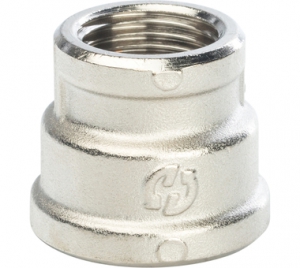 Муфта переходная  3/4х1/2 STOUT (ник.) l 10/100 в упак.