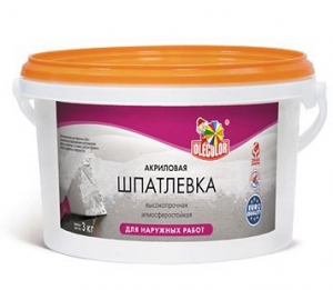 Шпатлевка акриловая для нар. работ 0,9кг OLECOLOR