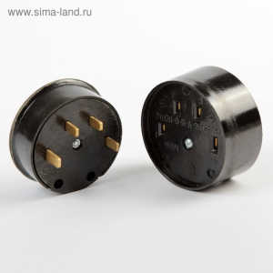 Силовой разъем РШ-ВШ 25А 380В черн.