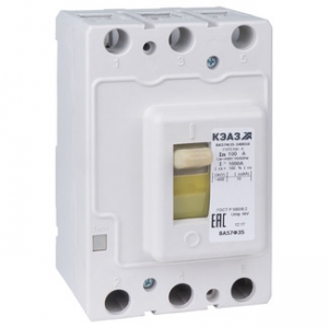 Авт.выкл.3п160А ВА57Ф35 хар-ка 400AC УХЛ3 КЭАЗ 109307