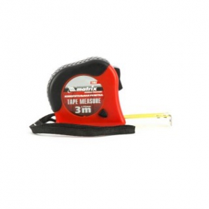 Рулетка   3мх16мм обрез. корпус, двойная плавная фиксация MATRIX