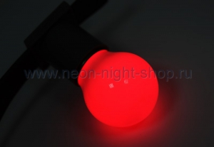 Лампа светодиодная d-45 3LED 1Вт шар E27 25лм 220В красн. Neon-Night 405-112