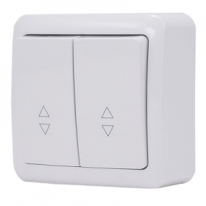 Выкл. проход. ОП 2-кл. VIOLA бел. Lezard 751-0200-106