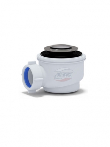 Сифон для душ поддона АНИ Пласт 1 1/2 * 50 с г/т 375*40/50 хром клик-клак E415CL