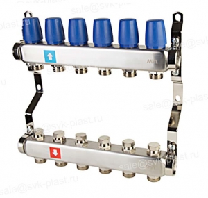 Кол. группа  б/расх. 1х-12 вых. нерж MVI в сборе