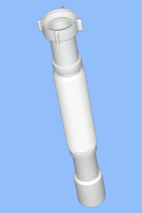 Гибкая труба АНИ Пласт K116 удлиненная с гайкой 1 1/2 дюйма 40-50х541-1371 мм