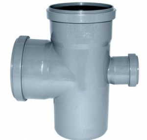 Крестовина одноплоскостная из полипропилена (ПП) для внутренней канализации 110х110х50/90 Политэк