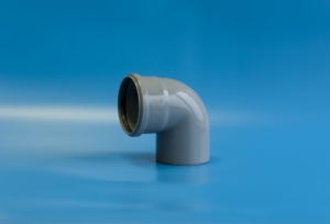 Отвод для внутренней канализации полипропиленовый (ПП) 40х87 Политэк