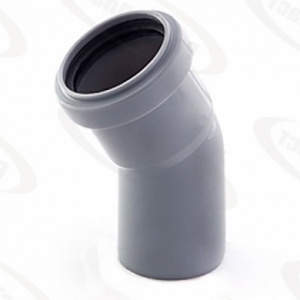 Отвод для внутренней канализации полипропиленовый (ПП) 50х15 Политэк